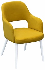 Καρέκλα Sparks 198, Άσπρο, 86x56x49cm, 7 kg, Ταπισερί, Ξύλινα, Μπράτσα, Ξύλο: Οξιά | Epipla1.gr