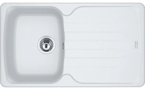 Franke Antea AZG 611-86 Polar White Γρανιτένιος Νεροχύτης 45cm