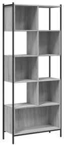 vidaXL Βιβλιοθήκη Γκρι Sonoma 72 x 28 x 172 εκ. από Επεξεργασμένο Ξύλο