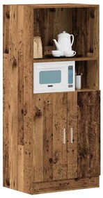 vidaXL Ντουλάπι Κουζίνας Όψη Παλαιού Ξύλου 57x41,5x131,5εκ. Επεξ. Ξύλο