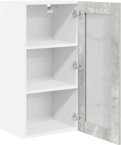 vidaXL Κρεμαστό ντουλάπι Σκυρόδεμα Γκρι 40 x 31 x 80 εκ.