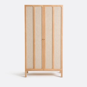 Ντουλάπα με 2 φύλλα και λινή επένδυση, Esmara