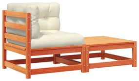 vidaXL Καναπές Κήπου Γωνιακός με Μαξιλάρια και Υποπόδιο