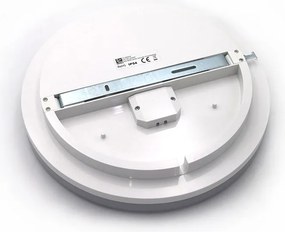 Led πλαφονιέρα στρογγυλή 24W 230V 4000k ενδιάμεσο λευκό φως 2400lm στεγανή IP54