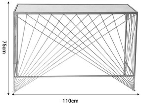 Κονσόλα Gioni Inart χρυσό μέταλλο 110x30x75εκ 110x30x75 εκ.