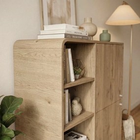 Μπουφές Colia Megapap χρώμα sepet oak 85x44x120,4εκ.