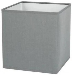 Καπέλο Φωτιστικού E14/E27 VK/Rectangle Υφασμάτινο Γκρι τετράγωνο 17x17 VK Hellas Electric-60080-255987-Γκρι 60080-255987