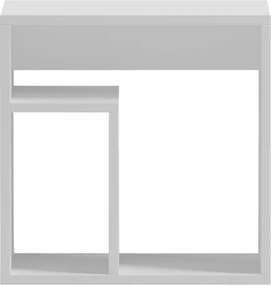 Βοηθητικό τραπέζι Doublo pakoworld λευκό 40x35x40εκ