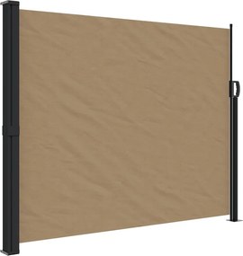 vidaXL Σκίαστρο Πλαϊνό Συρόμενο Taupe 160 x 500 εκ.
