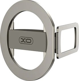 Βάση κινητού μαγνητική με ring holder 360° και επιτραπέζια τοποθέτηση σε γκρι χρώμα