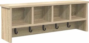 vidaXL Τοίχου Κρεμάστρα Δρύς Sonoma 75 x 16 x 26 εκ