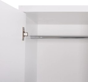 ΝΤΟΥΛΑΠΑ 2ΦΥΛΛΗ BAILEY ΜΕ ΤΡΙΑ ΡΑΦΙΑ HM337.05 ΜΕΛΑΜΙΝΗ ΛΕΥΚΗ 60Χ43Χ181Υεκ.