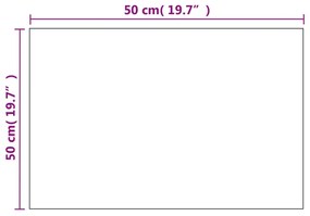 Καθρέφτης Τοίχου Ορθογώνιος 60 x 40 εκ. Γυάλινος - Ασήμι