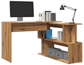 Γραφείο Γωνιακό Τεχνίτης Δρυς 200,5x50x76 εκ Επεξεργασμένο Ξύλο