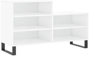 vidaXL Παπουτσοθήκη Γυαλιστερό Λευκό 102x36x60 εκ. Επεξεργασμένο Ξύλο