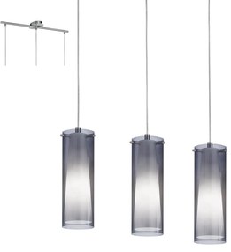Φωτιστικό Οροφής Pinto Nero 90305 Grey Eglo Metal, Glass