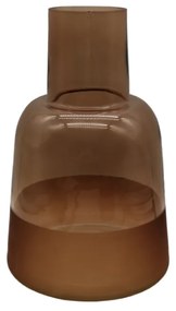 ZEME ΒΑΖΟ ΓΥΑΛΙ TERRACOTTA D15xH23,5cm - 019554