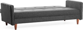 3-Seat Sofa-Bed Hiko - Dark Grey Dark Grey