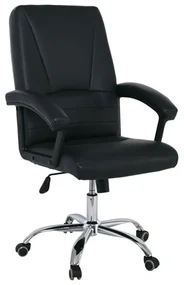Πολυθρόνα Διευθυντή BF6350 ΕΟ255 63x65x108/116cm Black