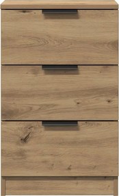 vidaXL Κομοδίνα 2 τεμ.Αρτισιανή Δρυς 40x36x65 εκ. Επεξ. Ξύλο