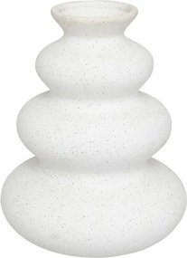 Βάζο Delfar pakoworld κεραμικό σε λευκή απόχρωση Φ16x20εκ