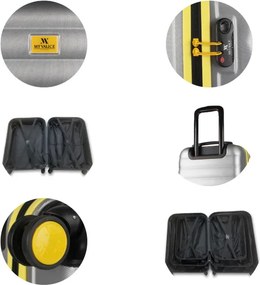 Stewehome Σετ 2 τεμαχίων βαλίτσας χειραποσκευής και νεσεσέρ από ABS