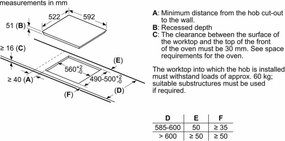 Επαγωγική Πλάκα BOSCH PUE611BB5E 60 cm (60 CM)