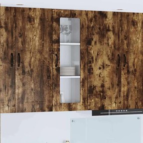 vidaXL Ντουλάπα Κουζίνας Kalmar Καπνιστό Δρύς 40 x 31 x 100 εκ.