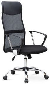 Καρέκλα γραφείου Marco Megapap με ύφασμα Mesh χρώμα μαύρο 62x59x110/120εκ.-GP040-0001,1