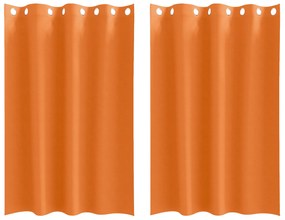 vidaXL Κουρτίνες 2 pcs Φωτεινό Πορτοκάλι 175 x 140 εκ. Πολυεστέρας