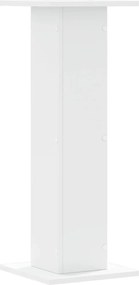 vidaXL Βάσεις Φυτών 2 τεμ. Λευκές 30x30x80 εκ. από Επεξεργασμένο Ξύλο