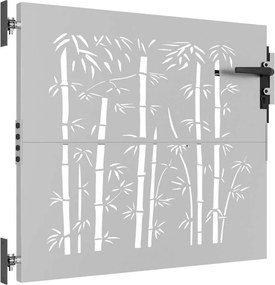 vidaXL Πύλη Κήπου 85 x 75 cm Ατσάλι με Επικάλυψη Πούδρας Κλειδώσιμο