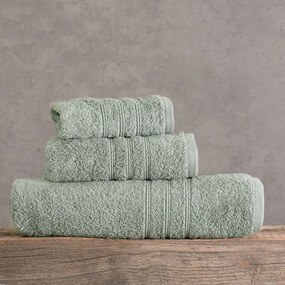 Πετσέτες Aria (Σετ 5τμχ) Grey-Green Ρυθμός Towels Set 75x150cm 100% Πενιέ Βαμβάκι