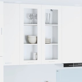 vidaXL Κρεμαστό ντουλάπι με ράφι με πόρτα Riga Λευκό 80 x 31 x 100 εκ.