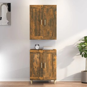 vidaXL Ντουλάπι Καπνιστή Δρυς 69,5x34x180 εκ. από Επεξεργασμένο Ξύλο