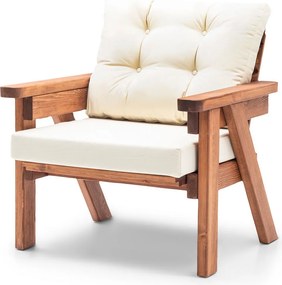 Garden Lounge Set Abant (3+1+1) - Cream Cream
Walnut