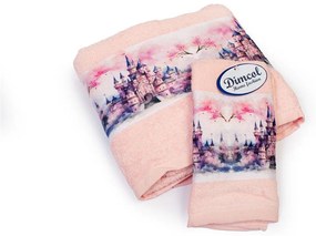 Σετ Πετσέτες 2τμχ Μπεμπέ Βαμβακερές Fairytale Castle 325 Pink DimCol