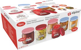 Δοχεία Αποθήκευσης 200ml (Σετ 6τμχ) Alpina 871125249691