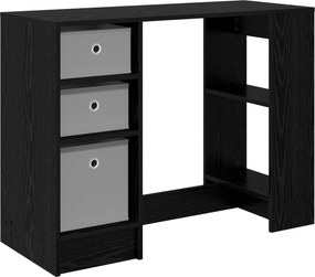 vidaXL Γραφείο Μαύρη Οξυά 100 x 40 x 75 cm Επεξεργασμένο Ξύλο
