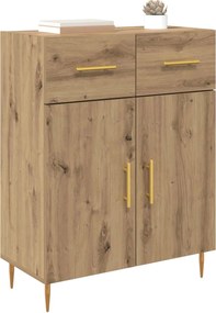 vidaXL Πλαϊνό γραφείο Artisan Oak 69,5 x 34 x 90 εκ.
