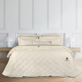 Κουβερλί 2162 (Σετ 3τμχ) Cream Greenwich Polo Club Υπέρδιπλo 220x240cm 100% Nanofiber