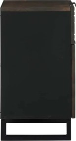 vidaXL Κομοδίνο Καρυδιά 50 x 33 x 60 εκ Επεξεργασμένο Ξύλο