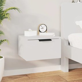 vidaXL Κομοδίνα Επιτοίχια 2 τεμ. Λευκά 34 x 30 x 20 εκ.