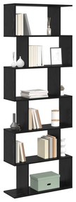 vidaXL Βιβλιοθήκη Μαύρου Δρυός 70x24x193.5 cm Μηχανικής Ξυλείας