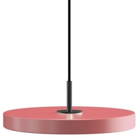Κρεμαστό Φωτιστικό Οροφής LED 14W Φ31cm Μαύρο Φινίρισμα Asteria Umage-2432C4175-Ροζ 2432C4175