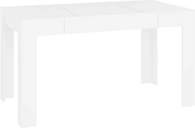 vidaXL Τραπεζαρία Λευκή 140x74,5x76 εκ. από Επεξεργασμένο Ξύλο