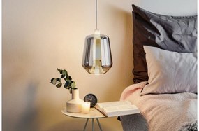 Κρεμαστό Φωτιστικό Οροφής LED 13W Dimmable Triac Φυσητό Γυαλί Μέταλλο Ορείχαλκος Luisa S3 Prandina-1C51000311207-Ασημί 1C51000311207