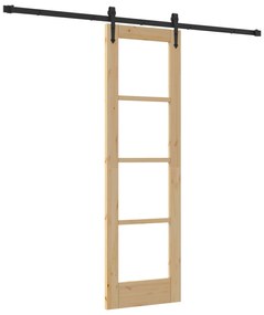 vidaXL Συρόμενη Πόρτα με κιτ εξαρτημάτων 'ORKDAL'61x198,5 εκ