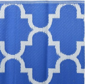 vidaXL Χαλί εξωτερικού χώρου ARAKIL μπλε 80x150 cm PP