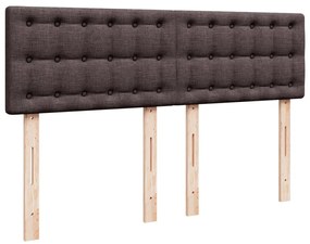 ΚΡΕΒΑΤΙ BOXSPRING ΜΕ ΣΤΡΩΜΑ ΣΚΟΥΡΟ ΚΑΦΕ 160X200 ΕΚ ΥΦΑΣΜΑΤΙΝΟ 3286748